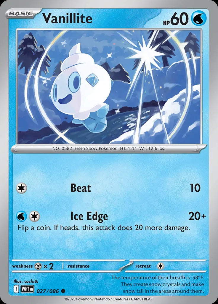 White Flare Vanillite #27/86